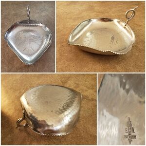 B.W. Buenilum hammered aluminum leaf dish or tray